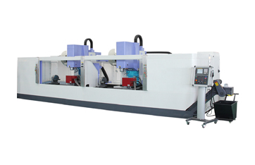 Long stroke double spindle multi-purpose vertical CNC machining center