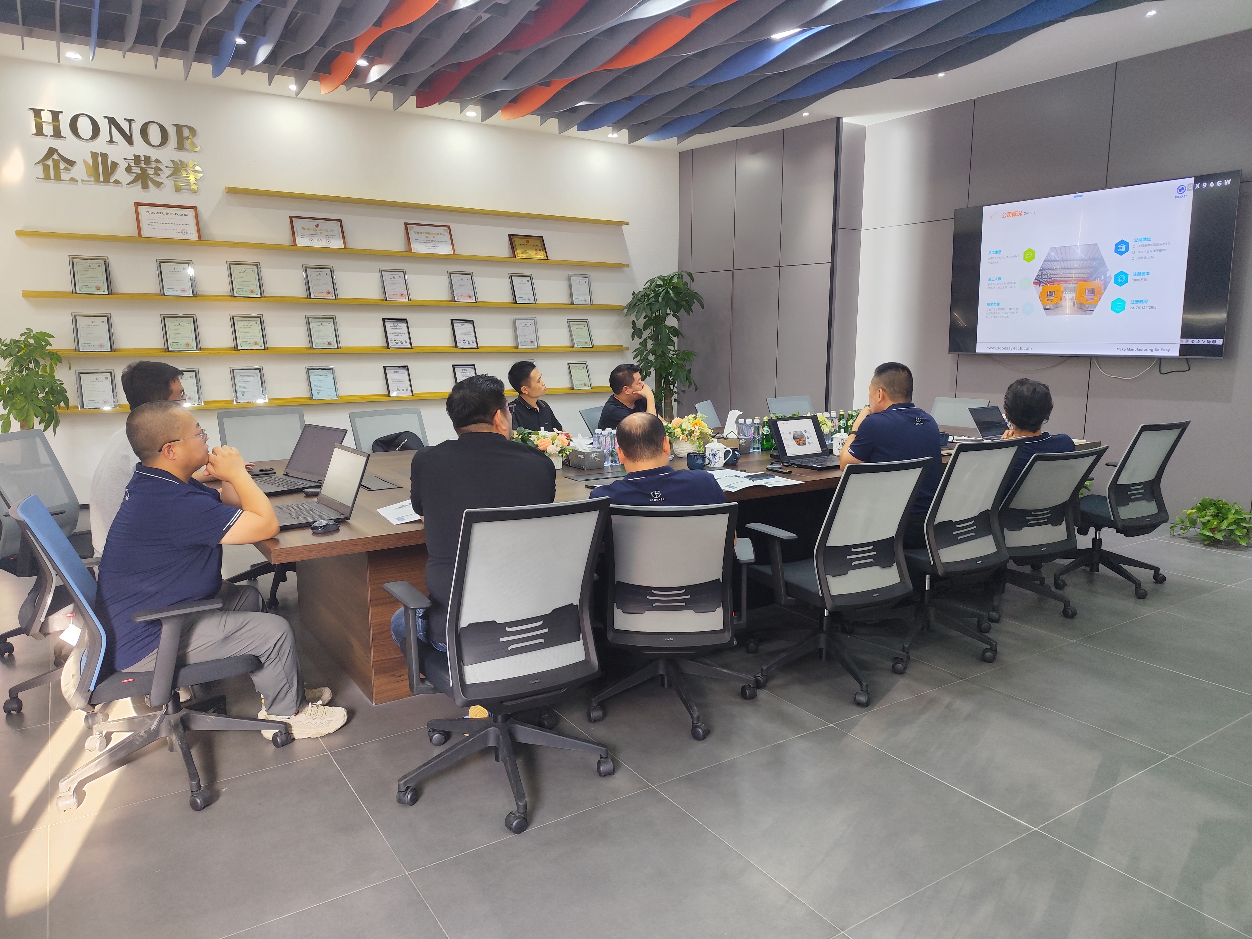 Warmly Welcome Chongqing Pingwei  Automotive Systems Co., Ltd. to Visit  and Guide SooEasy Research Institute